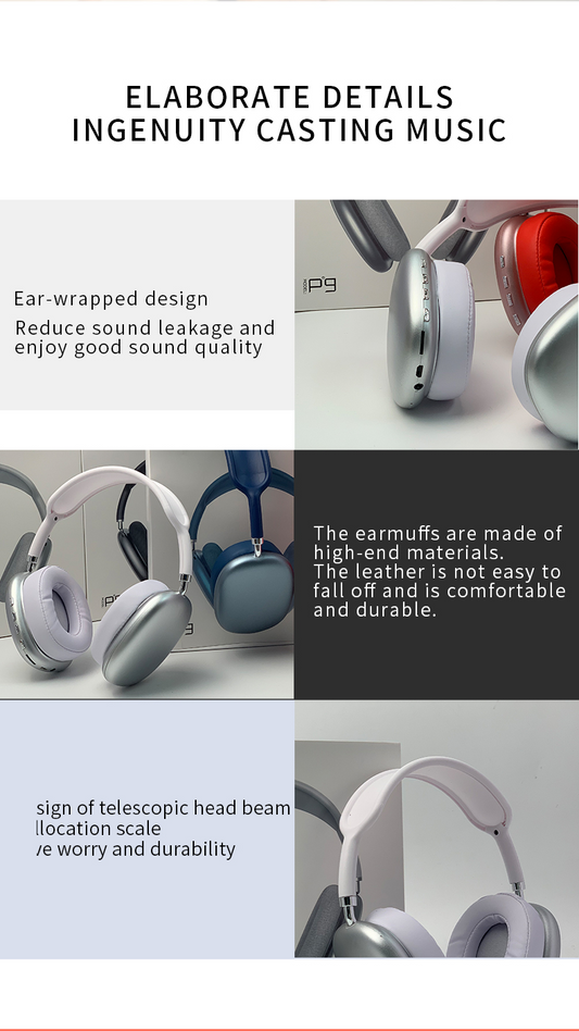 2021. gada jaunas bezvadu austiņas HIFI stereo Bluetooth austiņas